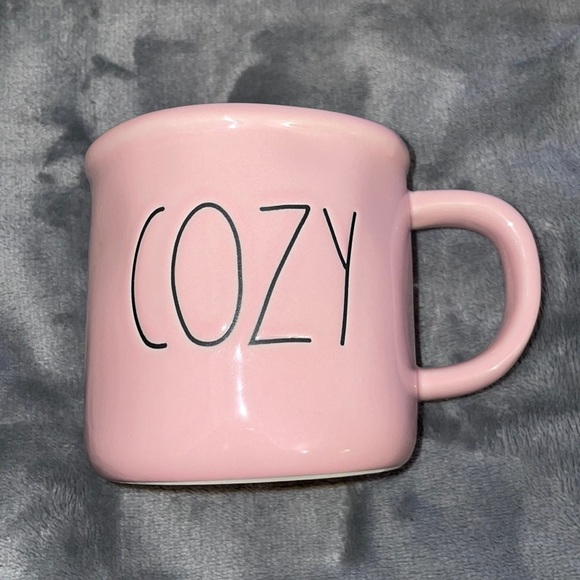 Rae Dunn COZY Mug - PINK - Picture 1 of 2